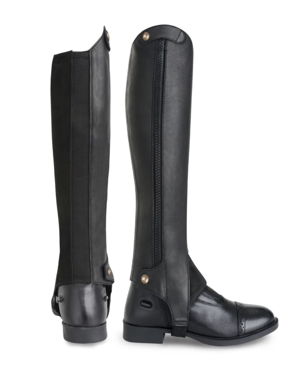 Tredstep Ireland Liberty Side Zip Half Chaps - Black T37004-BL-14/15